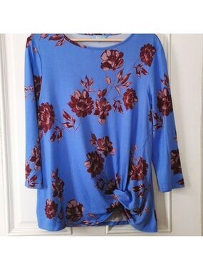 Penmans Floral Long Sleeve top. Size Large. EUC Cottagecore